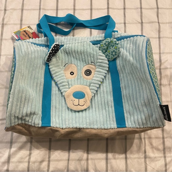 les deglingos Other - Les Deglingos blue puppy weekend bag